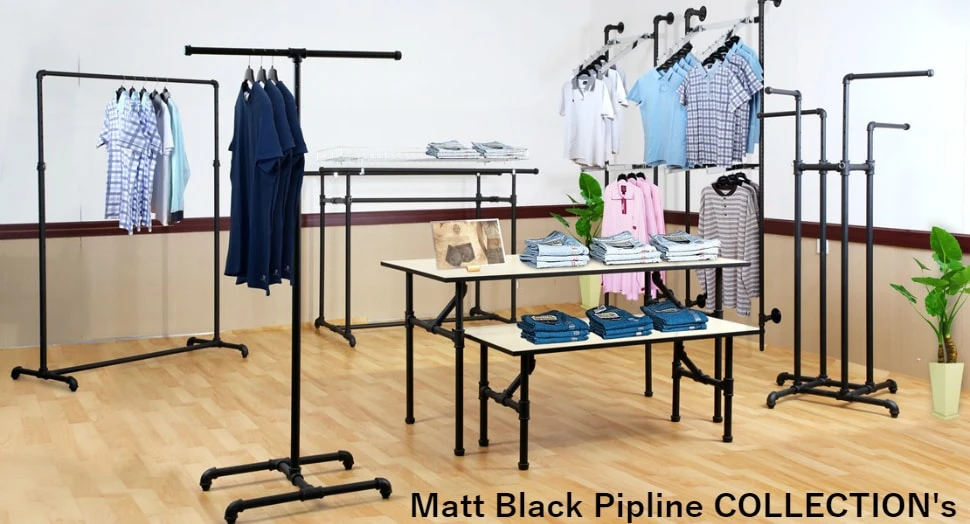 Five Retail Rack Ideas Made With Pipe Industrial Pipe Clothing Rack