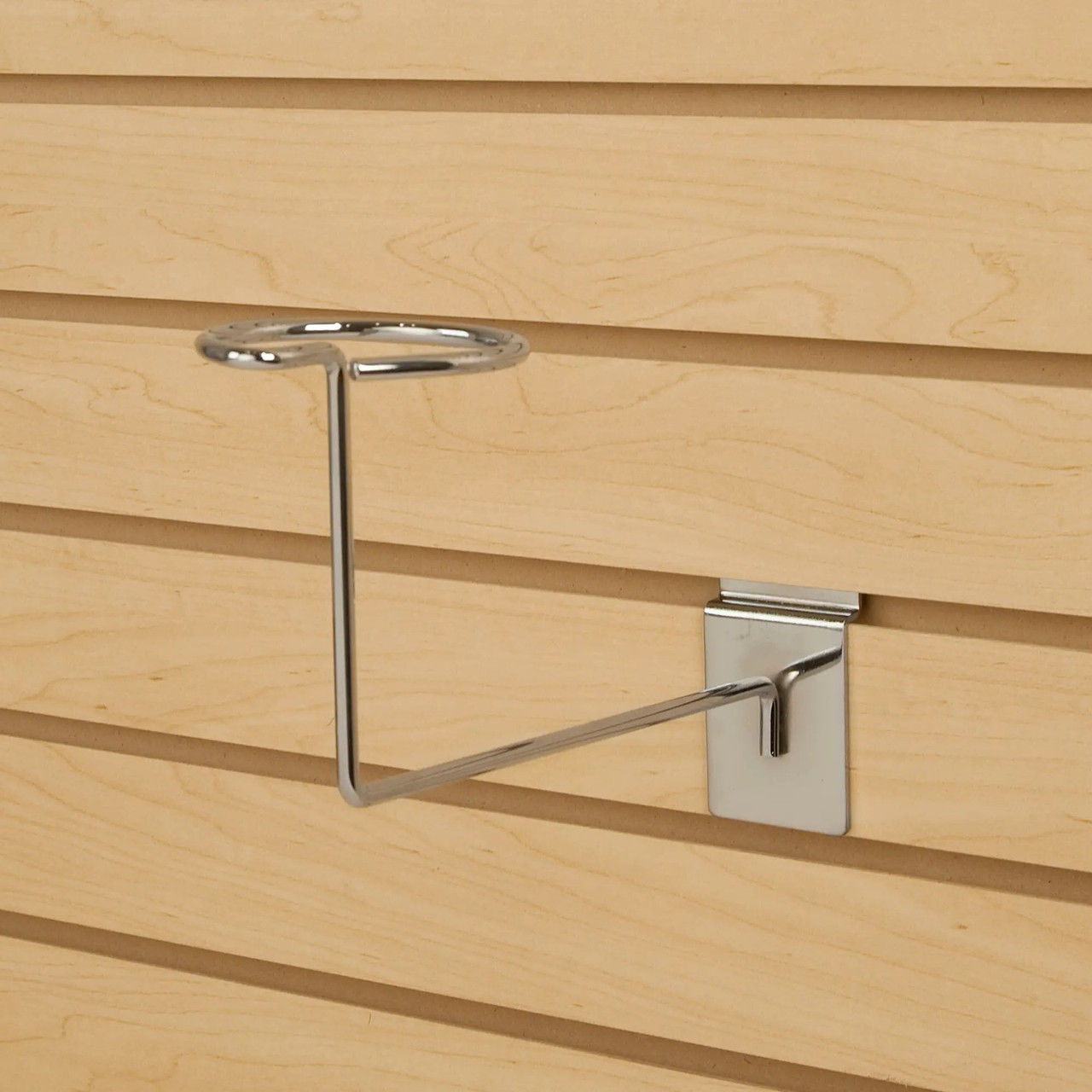 Slatwall Helmet and Hat Display Chrome