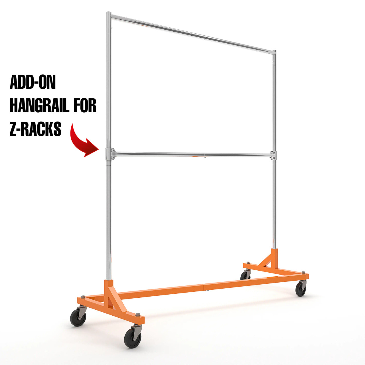 Add On Rail For 5ft Z Rack | Product Display Solutions