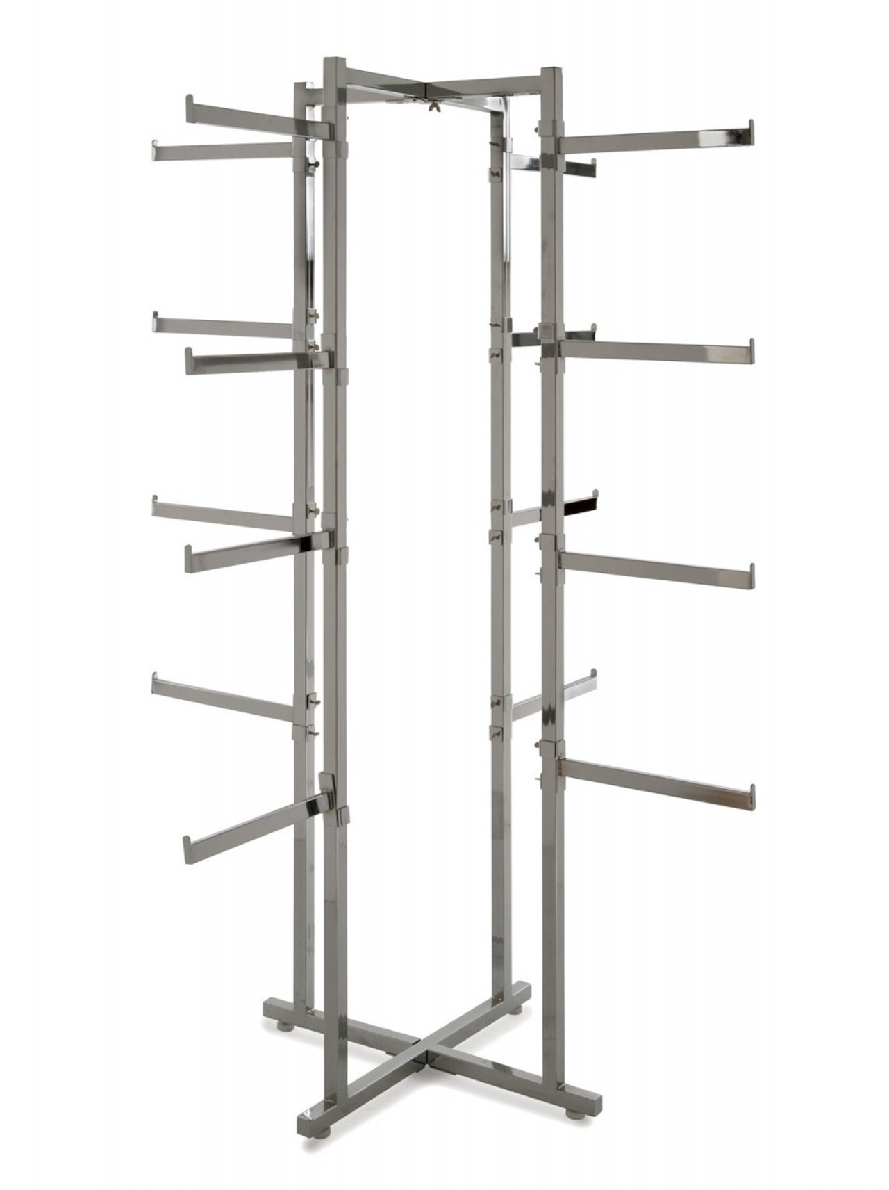 Folding Lingerie Display Rack With (16) 12 Long Round Display Arms