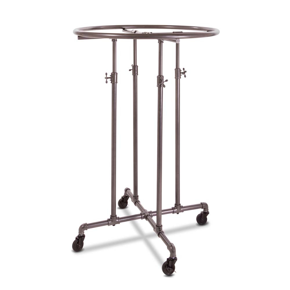 Double Rail Pipe Clothing Rack Product Display Solutions