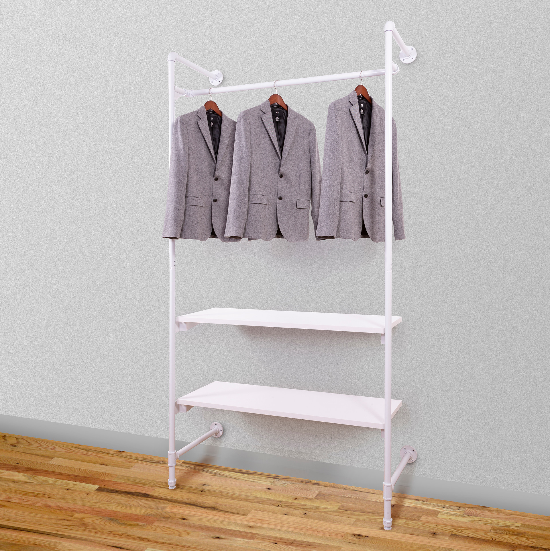 Pipeline Outrigger Wall Display Gloss White Product Display Solutions Pipeline Outrigger Wall Display Gloss White Product Display Solutions