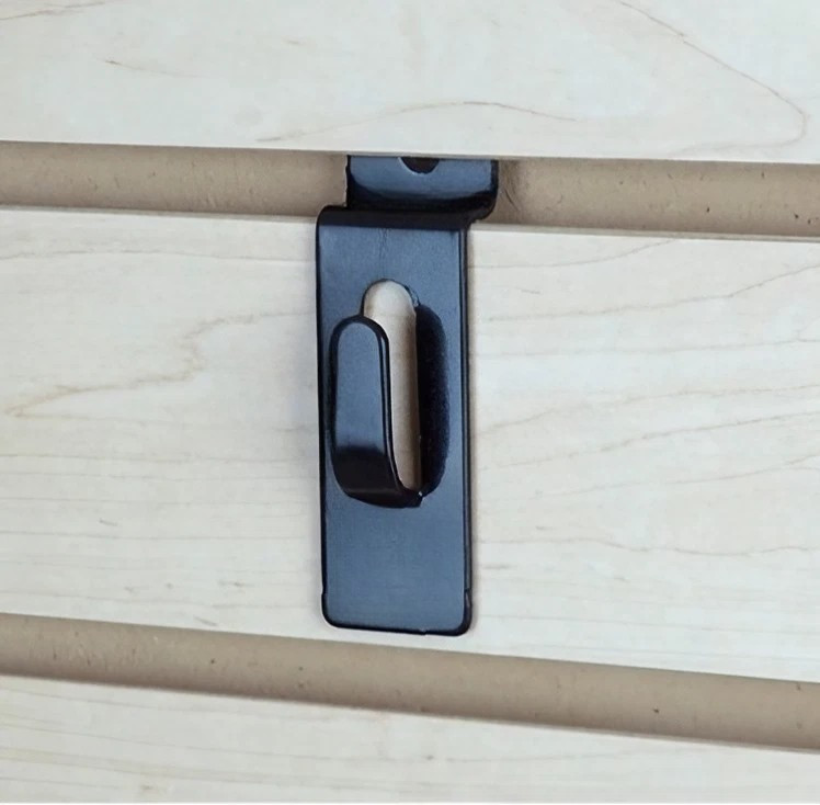 Slatwall Notch Picture Hook Black