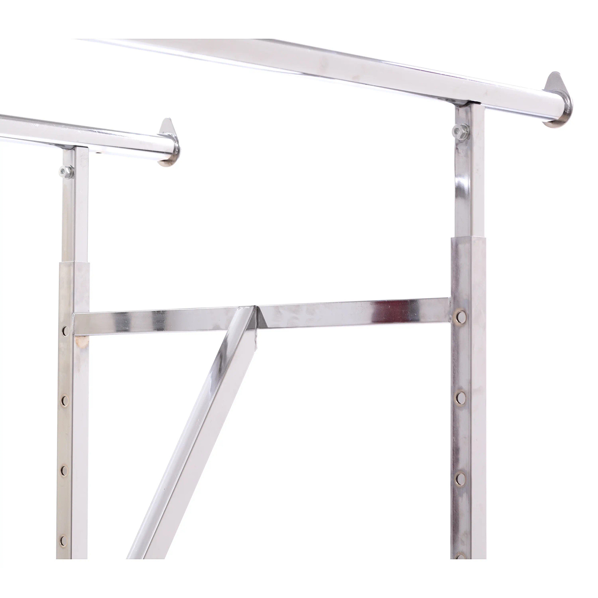 Double Rail Clothing Rack with V Brace | Product Display Solutions