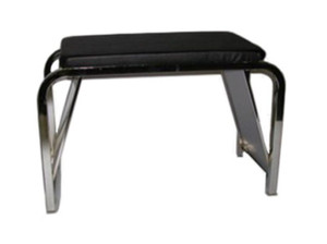 Shoe Fitting Bench with Vinyl Padded Seat and Side Mirrors