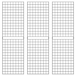 2' X 7' Gridwall Panels | Black