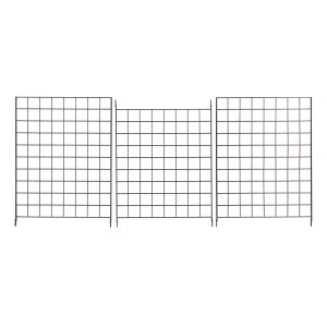 Black Portable Wire Gird Panels Broken Down Example