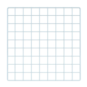 14'' x 14" Mini Grid Panels for Cube Displays | White