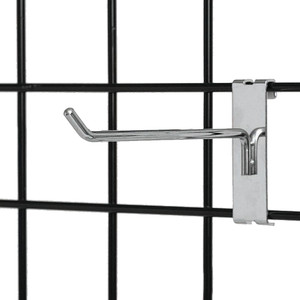 4 Inch Gridwall Hook | Chrome