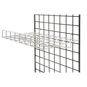 15"D x 24"W Flat Wire Grid Shelf | White