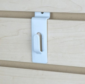 Notch Picture Hook For Slatwall  | Whtie