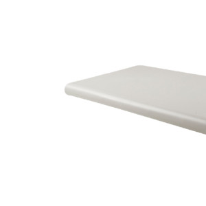15"D x 48"L Plastic Bullnose Shelves | White
