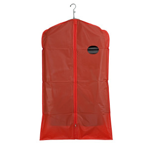 40"L Vinyl Zippered Garment Cover Bag | Red