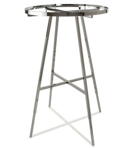 Round Clothes Rack with 36" (Dia) Display Rail | CHROME Round Clothes Rack with 36" (Dia) Display Rail | CHROME