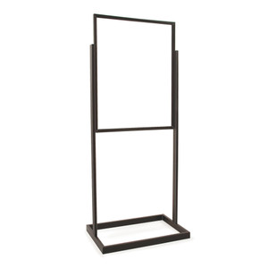 22" x 28" Bulletin Sign Holder | Rectangular Tubing | Black