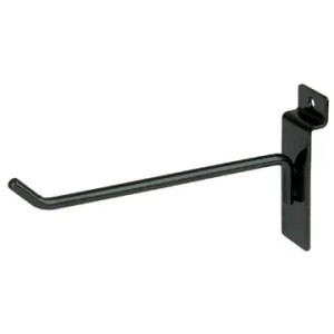 6" Slatwall Peg Hooks | BLACK