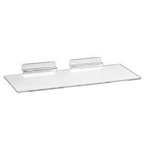 Slatwall Acrylic Shelf  | 4"D X 10"L