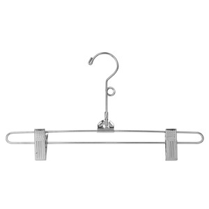 Children's Chrome Hangers: 14 inch Chrome Plated Wire Top Hanger