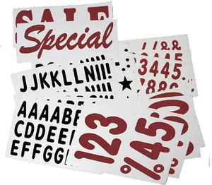 315 - 5" Letter & 10" Number for XL Deluxe Message Board Sign 315 - 5" Letter & 10" Number for XL Deluxe Message Board Sign