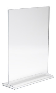 11"H X 8.5"W Double Sided Acrylic Countertop Sign Holder | Top Loading 11"H X 8.5"W Double Sided Acrylic Countertop Sign Holder | Top Loading