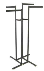 4 Way Clothing Display Racks Product Display Solutions