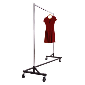 Rolling Garment Z Rack | Black