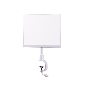 5.5H x 7W Sign Holder for Pipe Rack  Gloss White