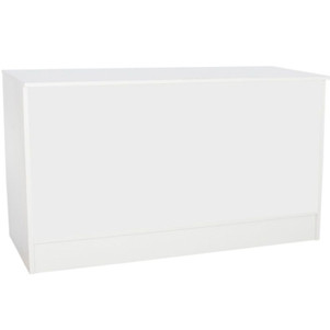 Wrap Counter Stand | 72"L X 20"W X 38"H | White