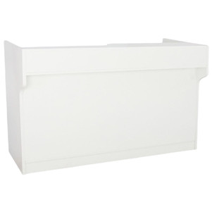 Cash Register Counter With Ledge Top | 72"L x 22"W x 42"H | White