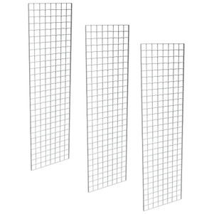 2' X 7' Gridwall Panels | Chrome