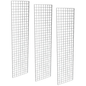 2' X 8' Gridwall Panels | Chrome