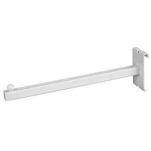 12” Long White Faceout Arms for Grid Panel | White