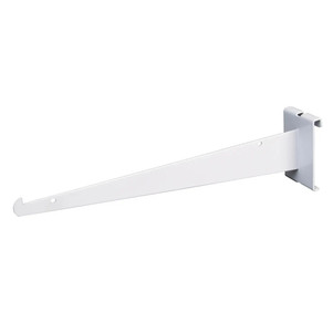 14" Shelf Brackets For Grid Panels | White