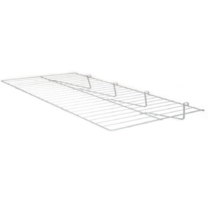 24.5"W x 12"D Flat Wire Shelf For Grid Panels | Chrome