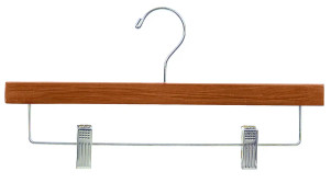 14" Wooden Skirt & Pant Hangers | Teak