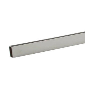 24” L Rectangular Tubing Hangrail | ½” x 1 ½” Diameter | Satin Chrome