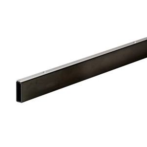 48” L Rectangular Tubing Hangrail | ½” x 1 ½” Diameter | Matte Black