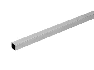 96” Long Square Tubing Hangrail Display | 1” Diameter | Chrome