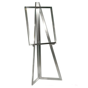 22” x 28” Bauhaus Collection Bulletin Sigh Holder | Satin Chrome