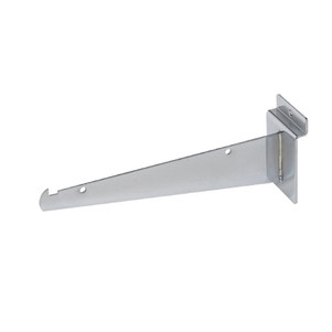 Slatwall 8" Metal Shelf Brackets | Chrome