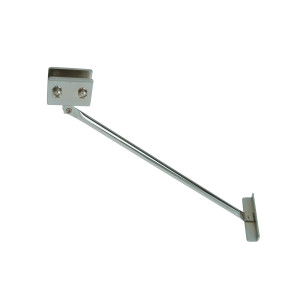 Support Arm for 12" Rectangular Slatwall Brackets | Chrome