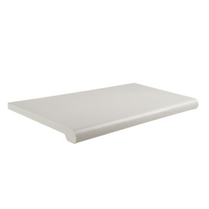 13"D x 24"L Plastic Bullnose Shelves | White