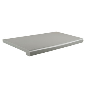 13"D x 24"L Plastic Bullnose Shelves | Grey