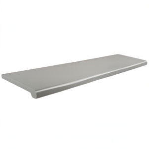 13" D x 48"L Plastic Bullnose Shelves | Grey