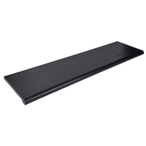 15"D x 48"L Plastic Bullnose Shelves | Black