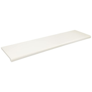 15"D x 48"L Plastic Bullnose Shelves | White