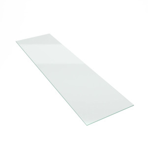 10"D x 36"L Tempered Glass Shelf | 3/16" Thick