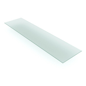 14"D x 48"L Tempered Glass Shelf | 3/16" Thick