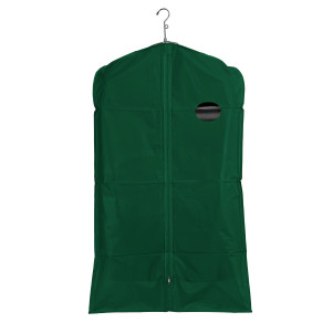 40"L Vinyl Zippered Garment Cover Bag | Green