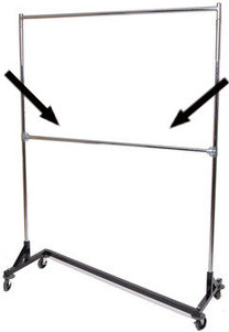 Add-On Rail For 5' Foot Z Racks | Product Display Solutions